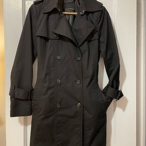 Banana Republic Limonta Trench Coat - Small, Black